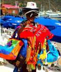 Vendor in Philipsburg, Sint Maarten, DWI